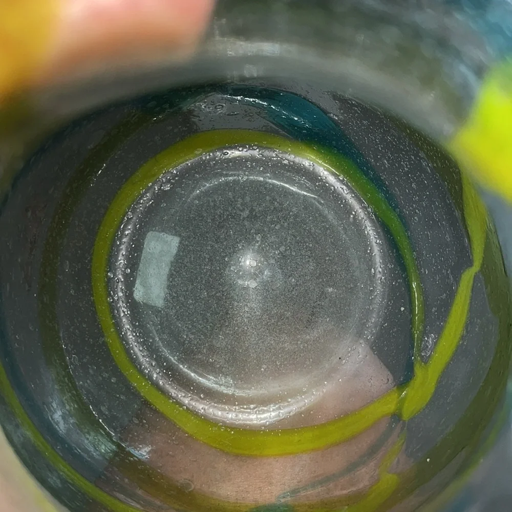Anthropologie blown glass margarita pitcher